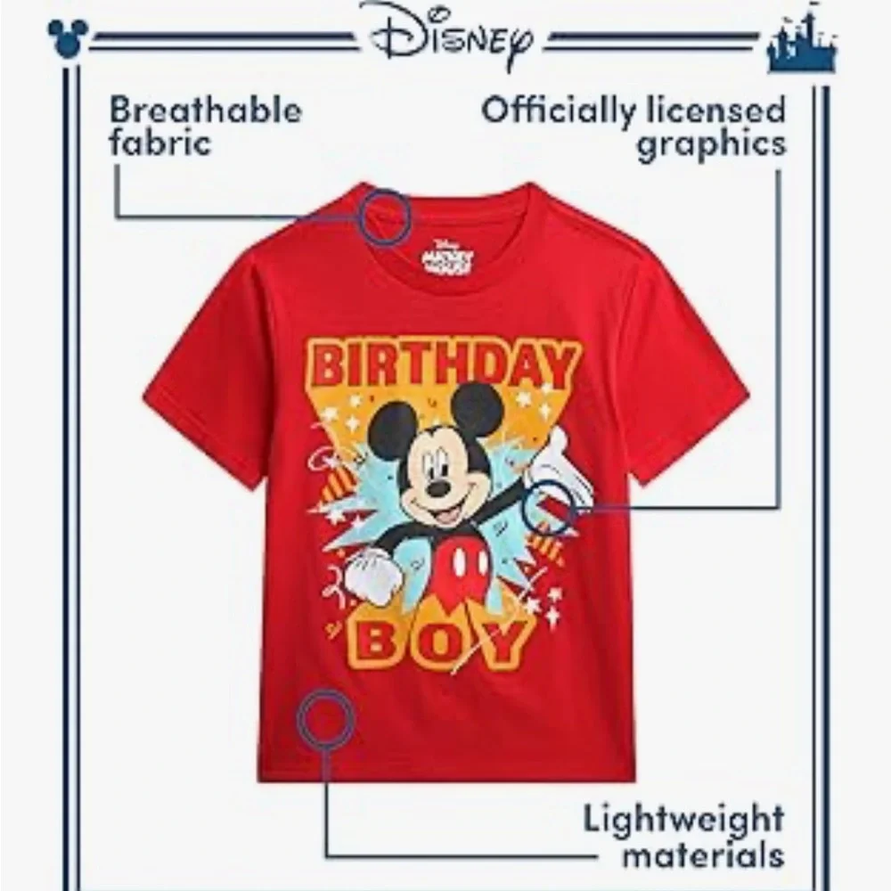 Disney Birthday Boy Shirt - Mickey Mouse - Picture 3 of 6